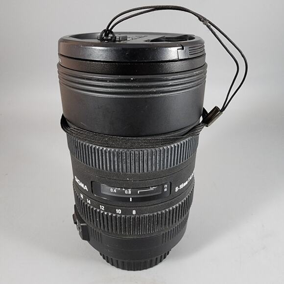 Sigma 8-16mm f/4.5-5.6 DC HSM FLD AF Lens for APS-C sized Canon w/UV Filter - Picture 7 of 8